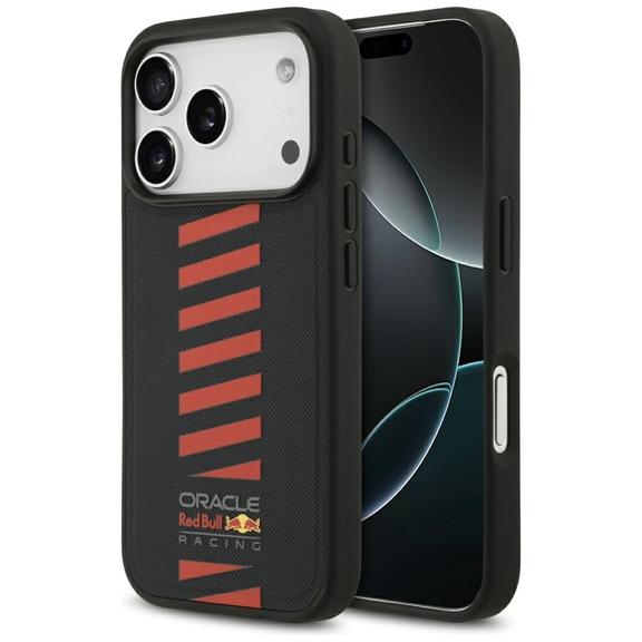 RED BULL futerał do IPHONE 17 Pro kompatybilny z MagSafe RBHMP17L24PUDSRV (Meshed PU W/ Powerbar) navy