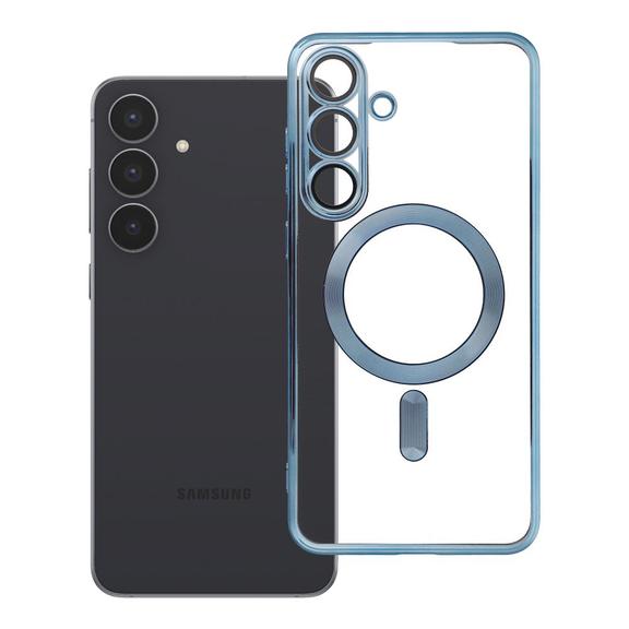 Etui na Samsung S25 FE Electro Mag Cover zgodne z MagSafe niebieskie