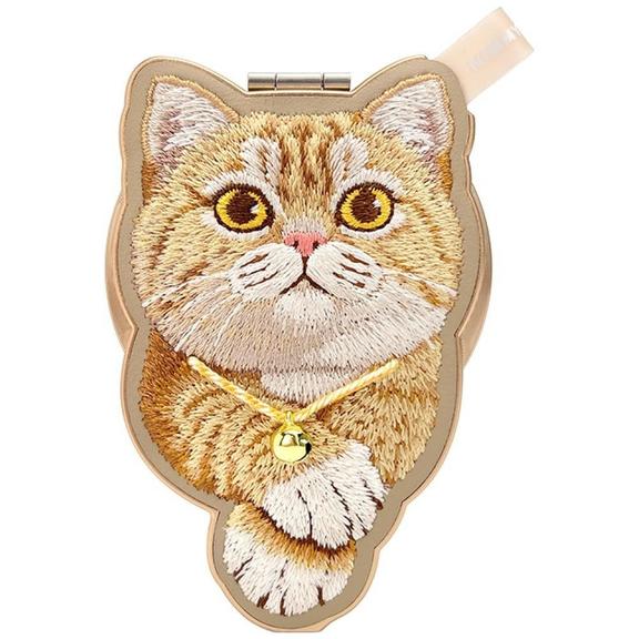 NIMMY zawieszka magnetyczna DENIM FASHION GINGER CAT brązowa