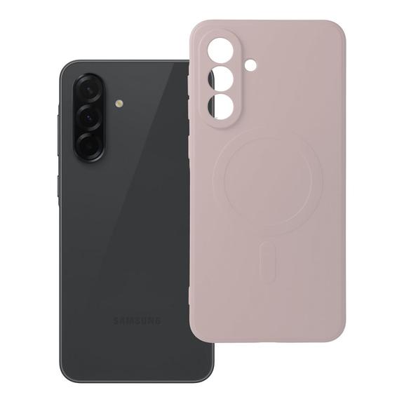 Futerał do Samsung A36 Silicone Mag Cover zgodny z MagSafe różowy