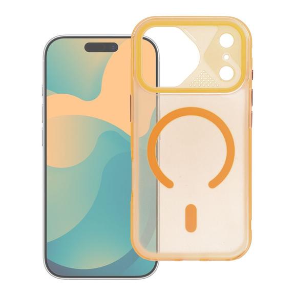 Etui na iPhone 17 PRO MAX Aurora zgodne z MagSafe pomarańczowe