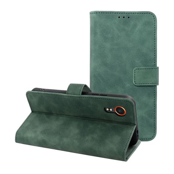 Etui z klapką na Samsung Xcover 7 Tender Book zielone