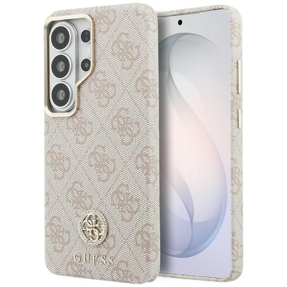 GUESS futerał do SAMSUNG S26 Ultra GUHMS26LP4GRMDEP (4G Rhinestone Round Logo MagSafe) różowy