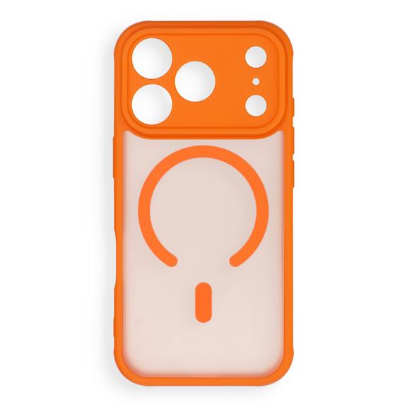 Etui na iPhone 18 Pro / 17 Pro Full Matte Mag Cover zgodne z MagSafe pomarańczowe