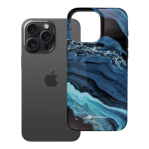 Etui na iPhone 15 PRO MAX Forcell F-Protect Mirage zgodne z MagSafe Military Drop-Test deep sea