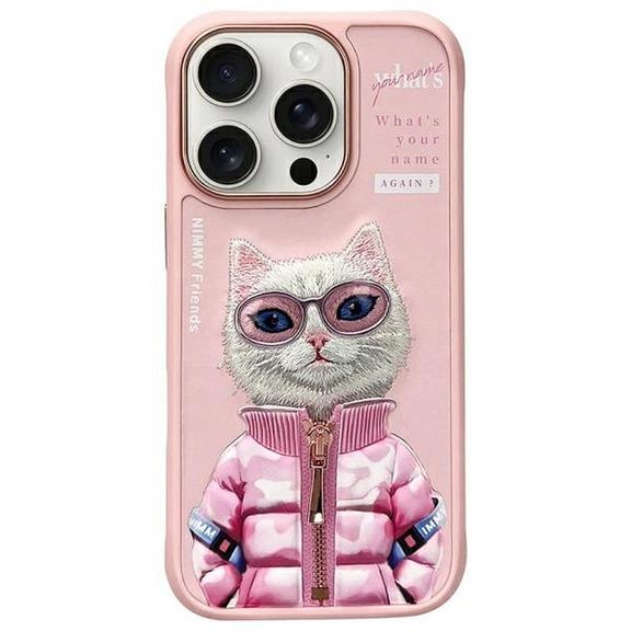 NIMMY futerał COOL&CUTE 2.0 Cat do IPHONE 16 Pro Max różowy