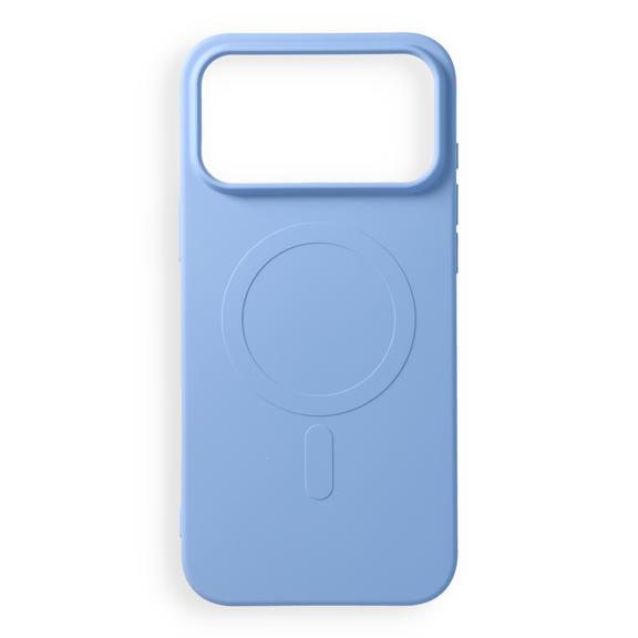 Etui na iPhone 18 Pro Max / 17 Pro Max Silicone Mag Cover zgodne z MagSafe (big hole) jasno niebieskie