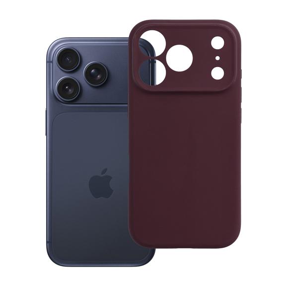 Etui na iPhone 18 Pro / 17 Pro Forcell F-Protect Rubber Premium zgodny z MagSafe dark cherry 0INT