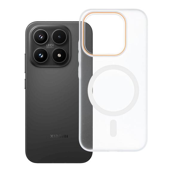 Etui na Xiaomi 17 Go Orange zgodne z MagSafe transparentne