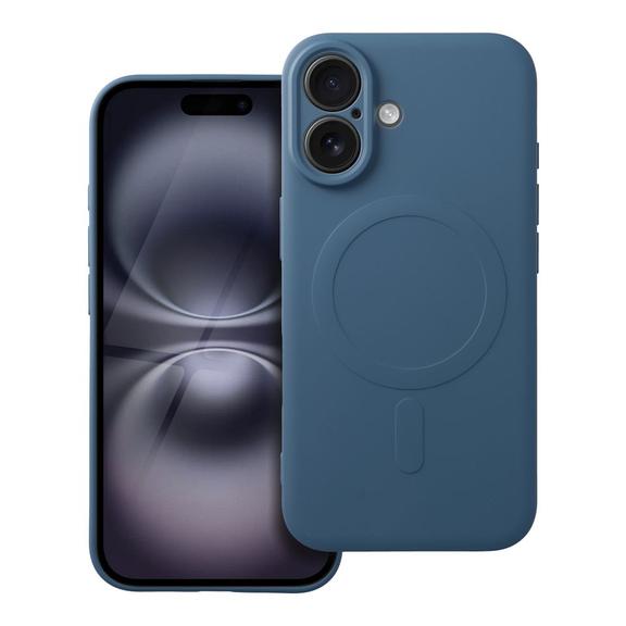 Futerał do iPhone 16 Silicone Mag Cover zgodny z MagSafe niebieski