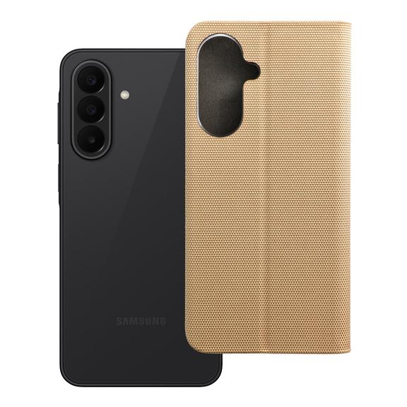 Etui z klapką na Samsung A27 Sensitive Book złote