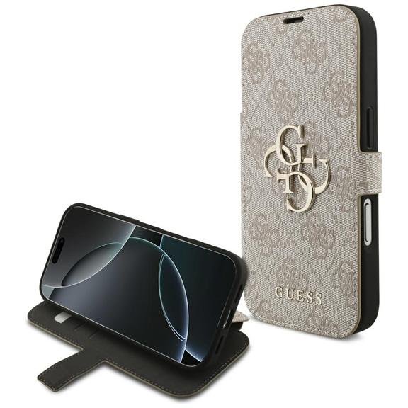 GUESS kabura do IPHONE 17 Pro GUBKP17L4GMGPI (PU 4G Metal Logo) różowa