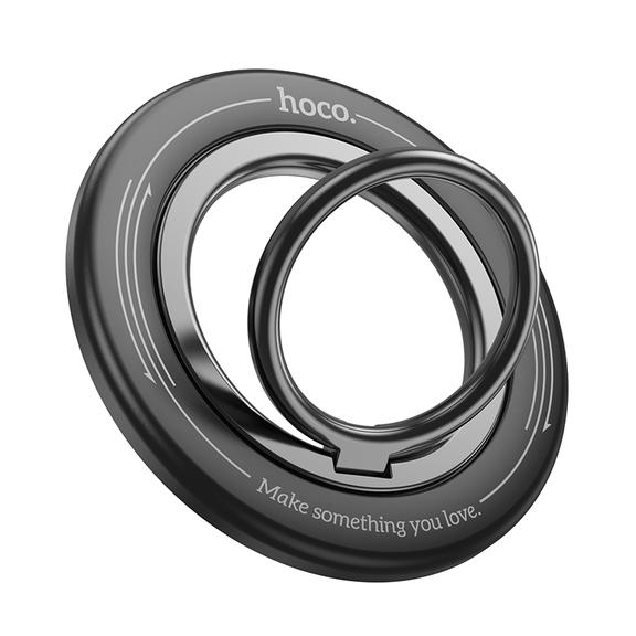 Uchwyt na telefon na palec Hoco magnetyczny Ring GH3 czarny