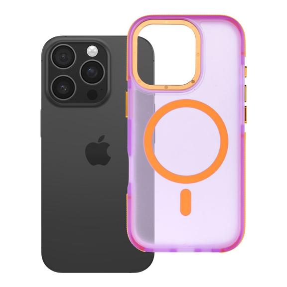 Etui na iPhone 16 Pro Forcell F-Protect Vivid Premium zgodne z MagSafe fioletowe 0INT