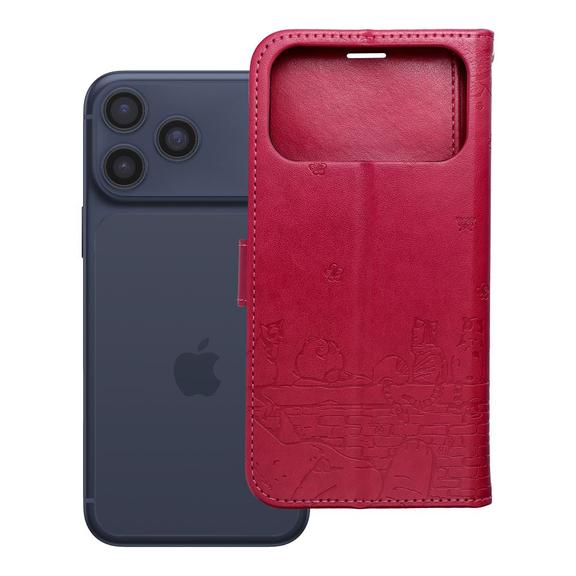 Etui z klapką na iPhone 17 PRO MAX / 18 PRO MAX Mezzo Book koty czerwone