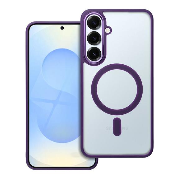 Futerał do Samsung S25 PLUS Matte Mag Cover zgodny z MagSafe fioletowy
