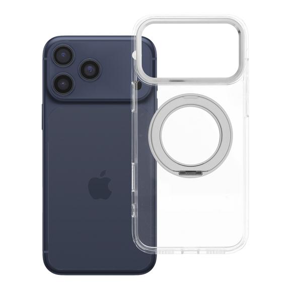 Etui na iPhone 18 Pro Max / 17 Pro Max Frame Circle Stand zgodne z MagSafe transparentne
