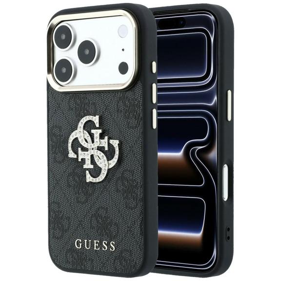 GUESS futerał do IPHONE 18 Pro /17 Pro (Big Strass Logo 4G) brązowy