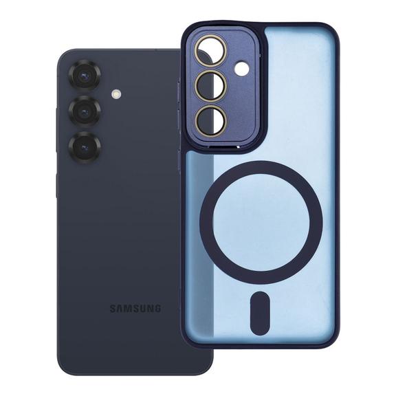 Etui na Samsung S25 Variete Mag Cover zgodne z MagSafe granatowe