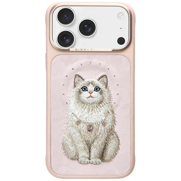 NIMMY futerał LUCKY FASHION CAT kompatybilny z MagSafe do IPHONE 18 Pro/17 Pro różowy