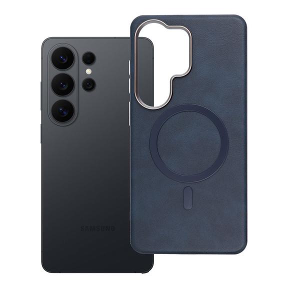 Futerał do Samsung S26 ULTRA Gentleman Mag Cover zgodny z MagSafe granatowy
