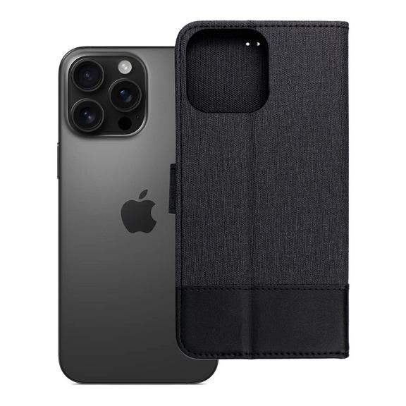 Etui z klapką na iPhone 16 PRO MAX Gomma Book czarne