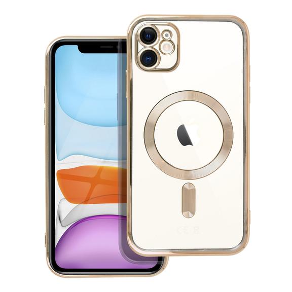 Futerał do iPhone 11 Electro Mag Cover zgodny z MagSafe złoty