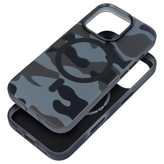 Etui na iPhone 16 PLUS Forcell F-Protect Levels Dual Layer 4D technology zgodne z MagSafe Military Drop-Test black camo