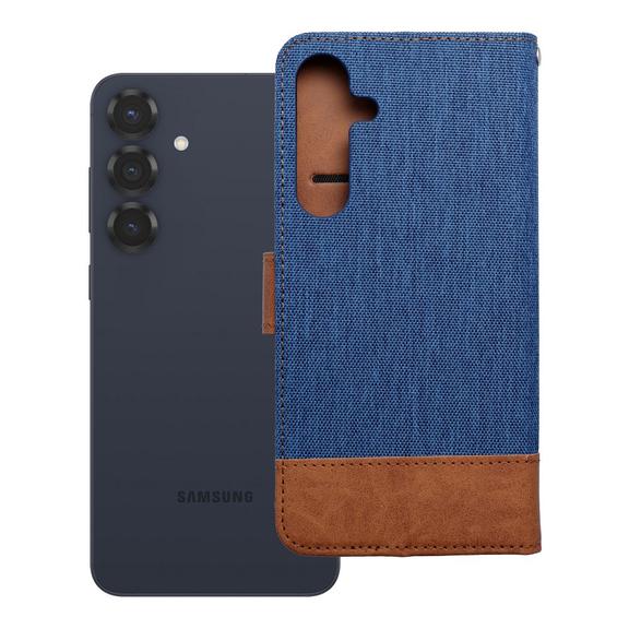 Etui z klapką na Samsung S25 PLUS Jeans Book niebieskie