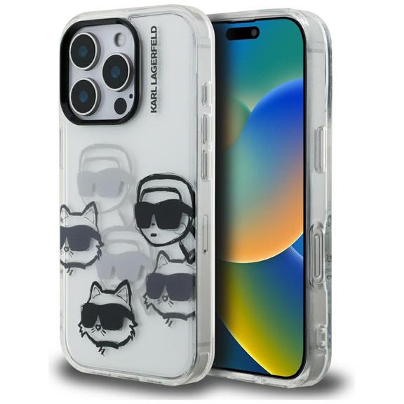 KARL LAGERFELD futerał do IPHONE 16 PRO KLHCP16LHMCHKCT (IML Multi K&C Head Pattern)