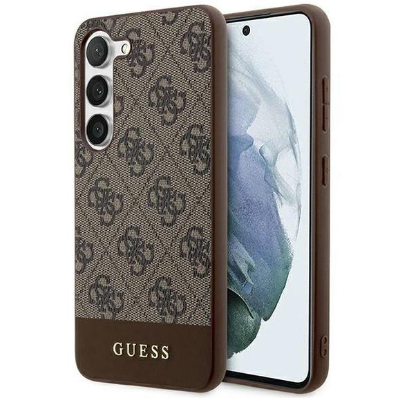 GUESS futerał do SAMSUNG S24 Plus GUHCS24MG4GLBR (4G Bottom Stripe) brązowy