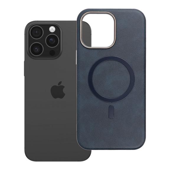 Etui na iPhone 16 PRO MAX Gentleman Mag Cover zgodne z MagSafe granatowe