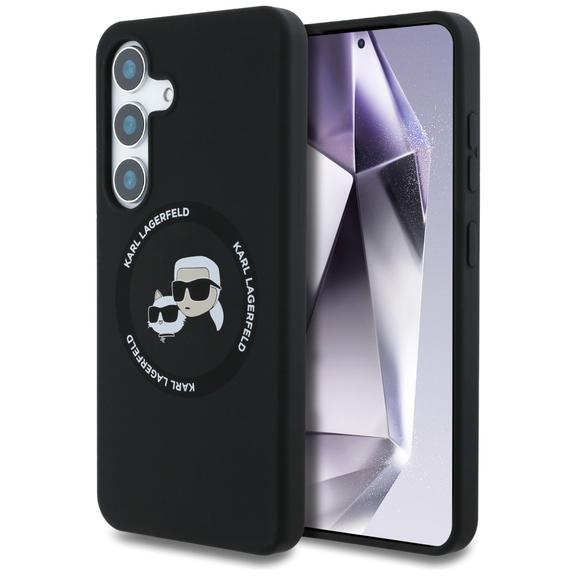 KARL LAGERFELD futerał do SAMSUNG S25 Plus KLHMS25MSKCHTCK (Magnetic Silicone Double Heads) czarny