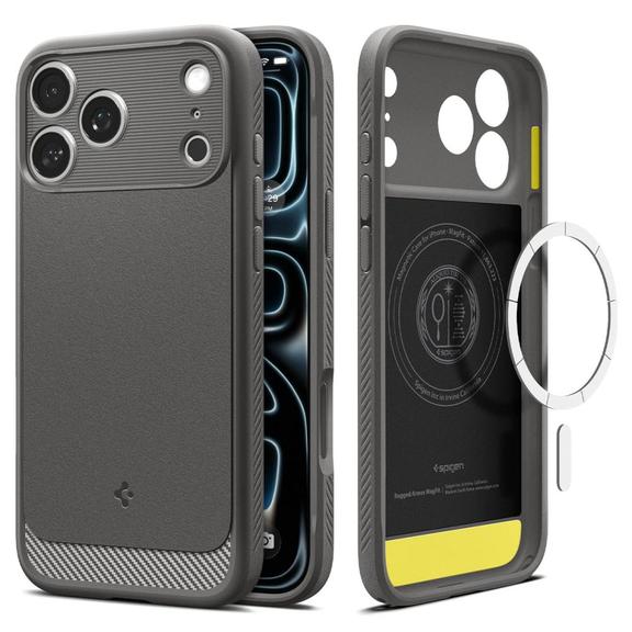 SPIGEN futerał RUGGED ARMOR kompatybliny z MagSafe do IPHONE 18 Pro Max / 17 Pro Max grey