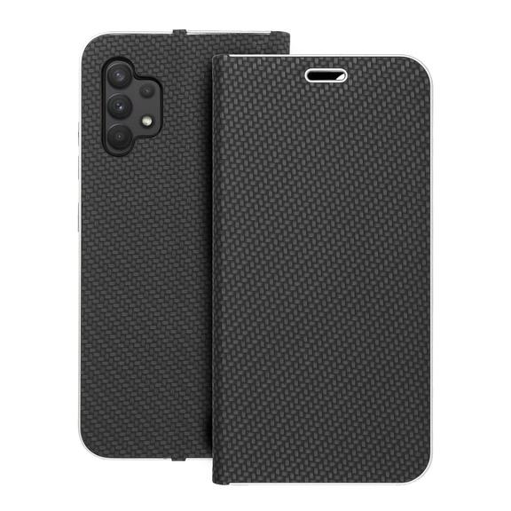 Etui z klapką na Samsung A32 LTE ( 4G ) Luna Book Carbon czarne