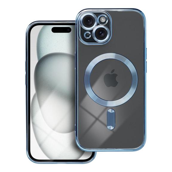Etui na iPhone 15 Electro Mag Cover zgodne z MagSafe niebieskie