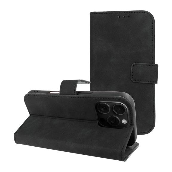 Etui z klapką na iPhone 16 PRO Tender Book czarne
