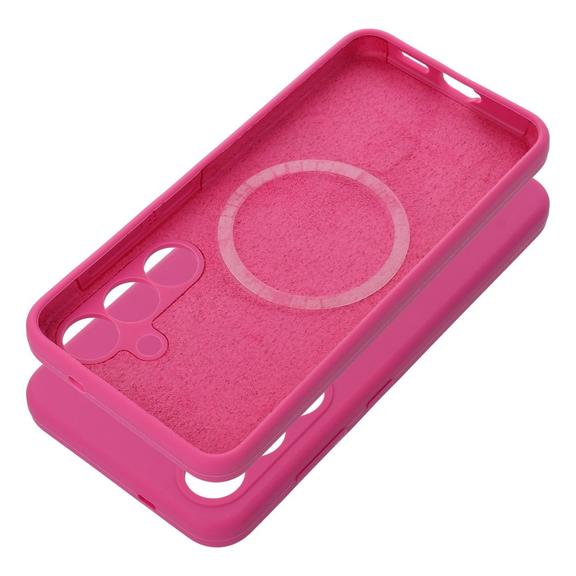 Futerał SILICONE 2mm do SAMSUNG S25 Plus kompatybilny z MagSafe róż