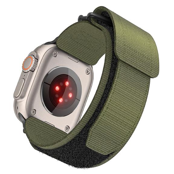 Pasek do Apple Watch Forcell F-Design FA05 rzep nylon 38 / 40 / 41 mm zielony