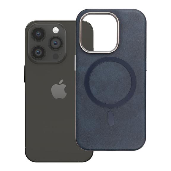 Etui na iPhone 14 PRO Gentleman Mag Cover zgodne z MagSafe granatowe