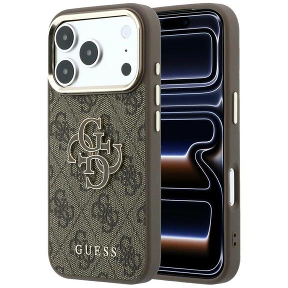 GUESS futerał do IPHONE 18 Pro/17 Pro (Big Resin Logo 4G) brązowy