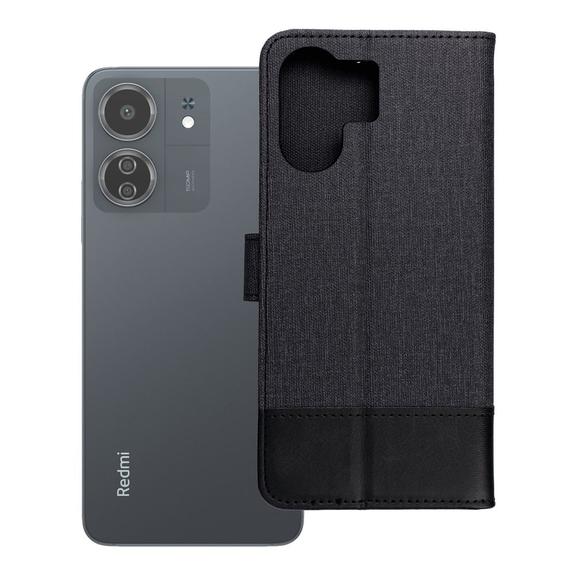 Etui z klapką na Xiaomi Redmi 13C / Poco C65 Gomma Book czarne