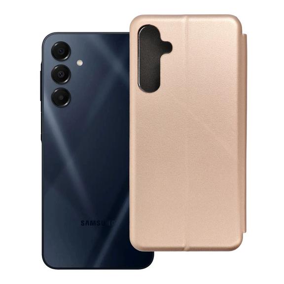 Etui z klapką na Samsung A16 Elegance Book złote