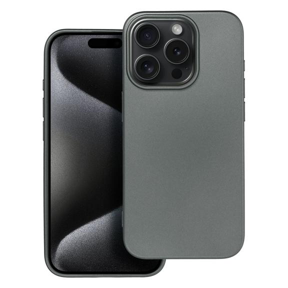 Futerał do iPhone 15 PRO Metallic szary