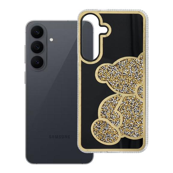 Etui na Samsung S26 FE / S25 FE Teddy Bear złote
