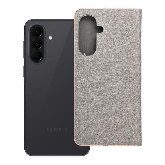 Etui z klapką na Samsung A37 5G Luna Book Gold srebrne