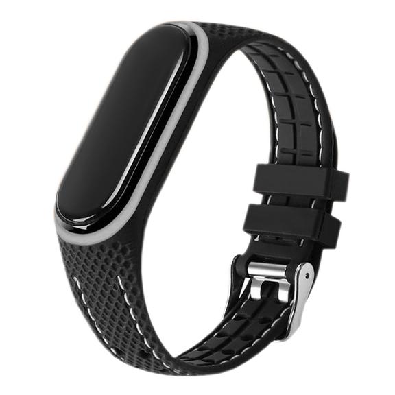 Pasek z elastomeru LIFESTYLE do XIAOMI Mi Band 7 czarny (03)