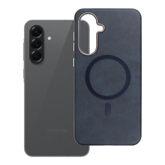 Etui na Samsung A56 Gentleman Mag Cover zgodne z MagSafe granatowe