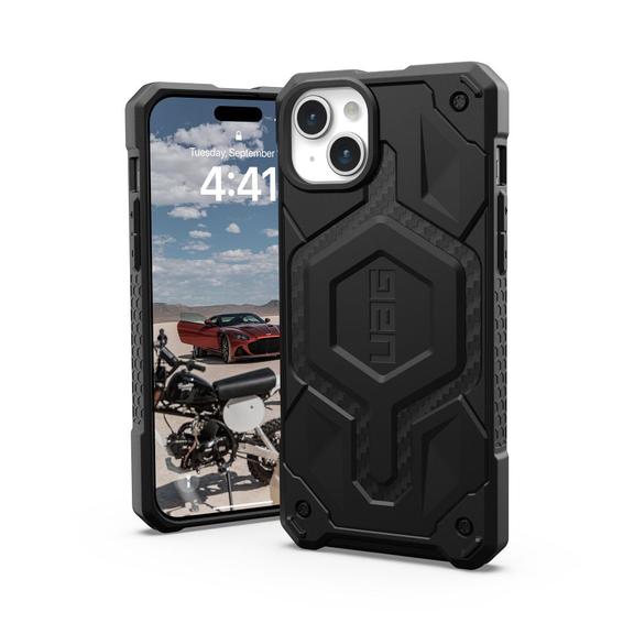 UAG Urban Armor Gear futerał MONARCH PRO kompatybilny z MagSafe do IPHONE 15 Plus carbon fiber