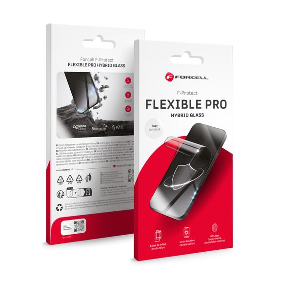 Szkło hybrydowe do iPhone 15 Forcell Flexible 5D czarne